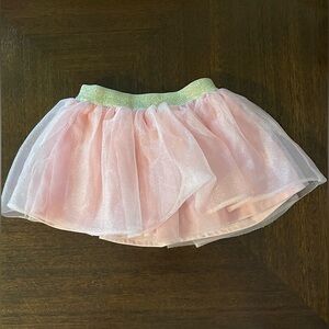 Disney Princess | Pink Tulle Skirt with Gold Waistband | baby 18 mo